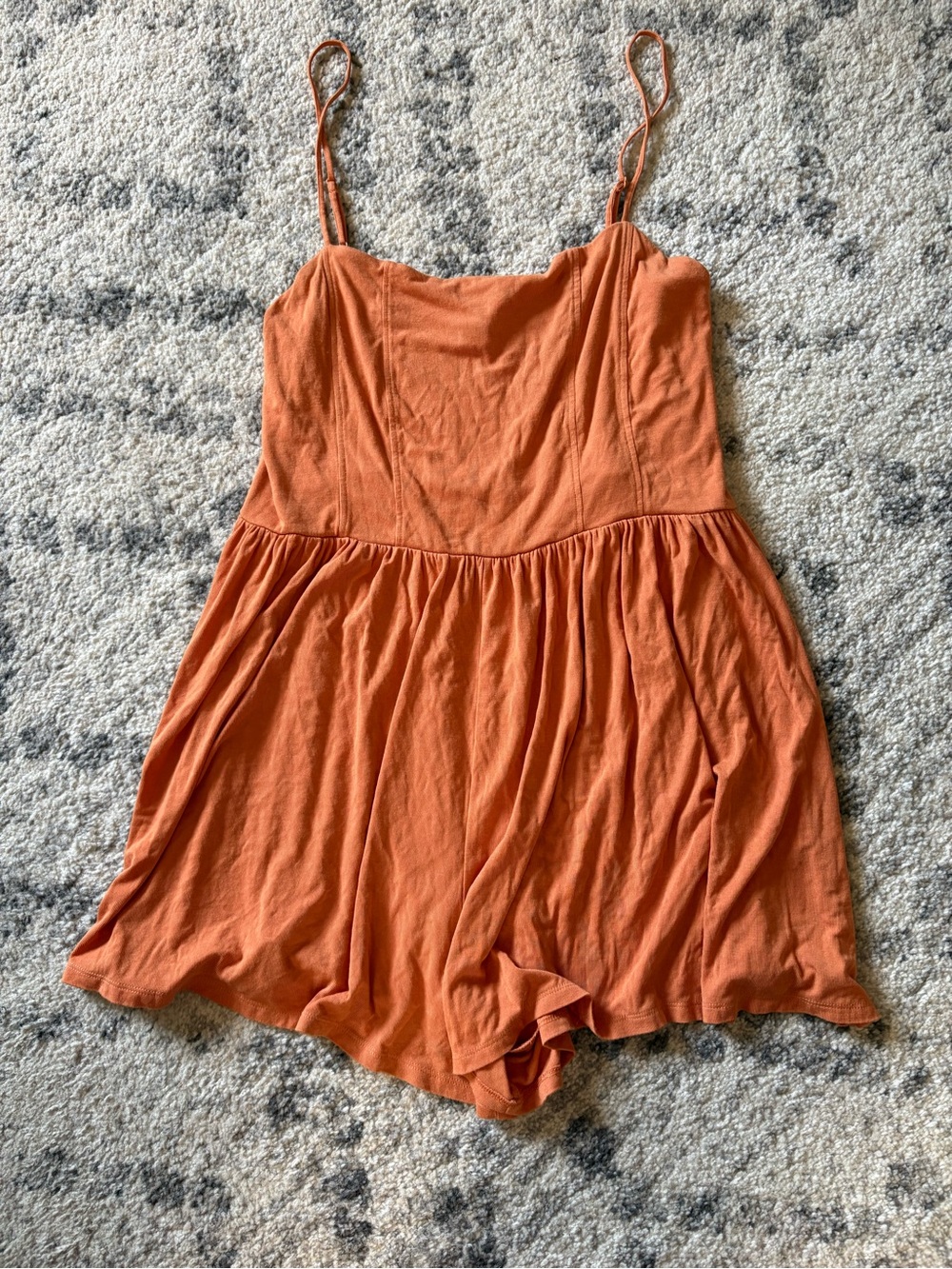 H&M Rust Orange Sleeveless Romper